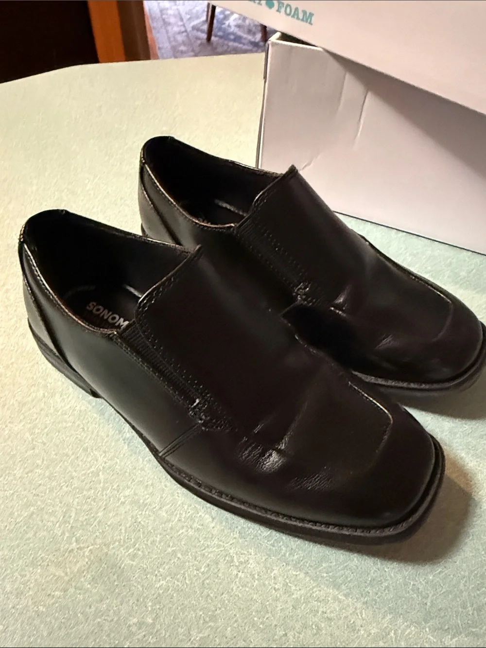 Boys Sonoma Black Slip-On Loafers Size 2